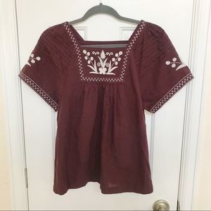 Madewell Alma Peasant Top - Small